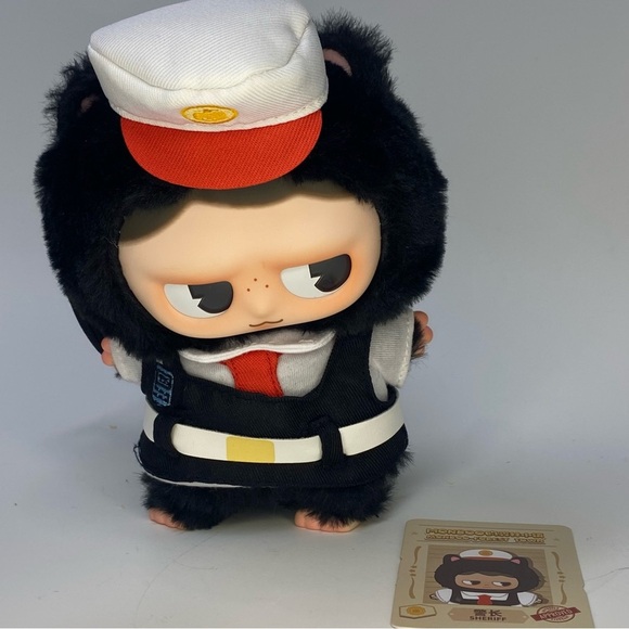 Monboo Forest Town blind box Sheriff plush with vinyl face - Picture 1 of 5